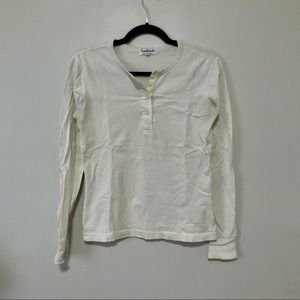 Tradlands Cream Long Sleeve Henley (XS)